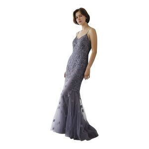 Montage by Mon Cheri Lavender Lace Prom Dress